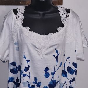 NWOT Womens XXL Cold Shoulder Blouse